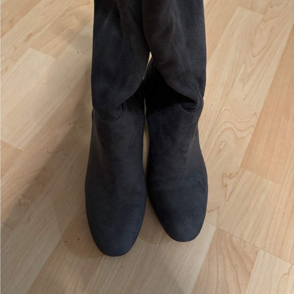 Grey Ann Taylor Suede Boots - Picture 3 of 3